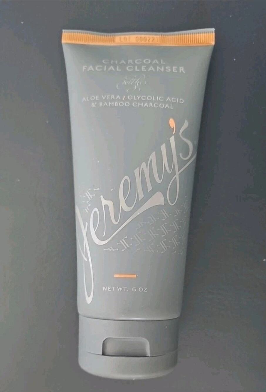 Jeremy's Charcoal Facial Cleanser Aloe Glycolic Acid Bamboo Charcoal Sealed New!